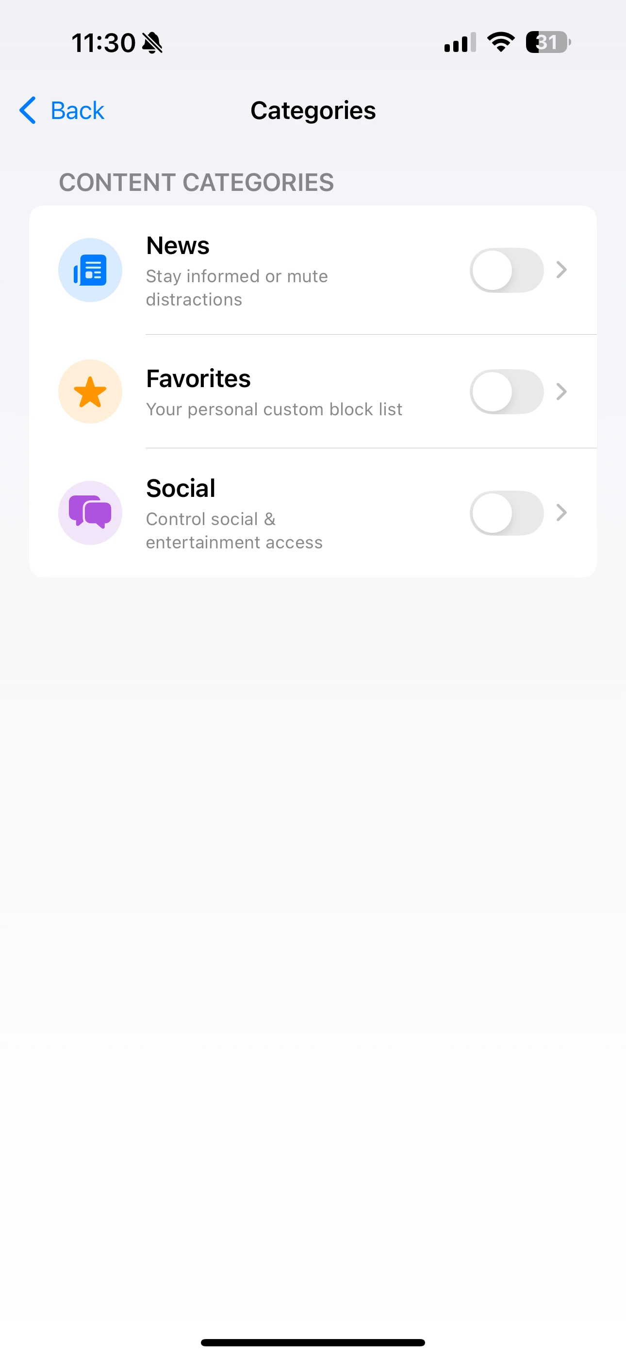 SafeBlock Home Screen