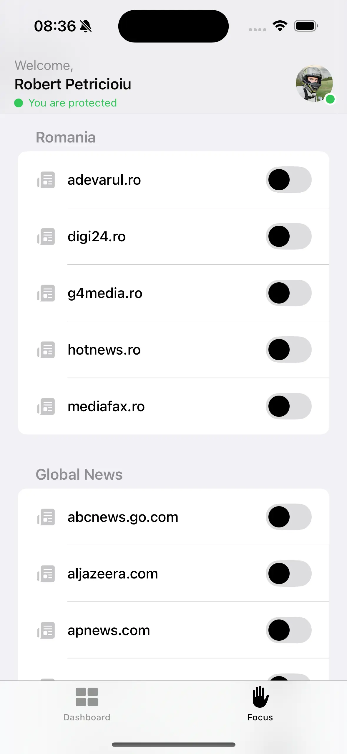 SafeBlock Filter Settings
